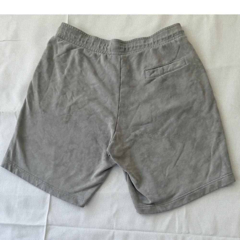 Air Jordan Mens XXL Grey Acid Wash Fleece Shorts Wings Logo Streetwear Vtg Rare‎
